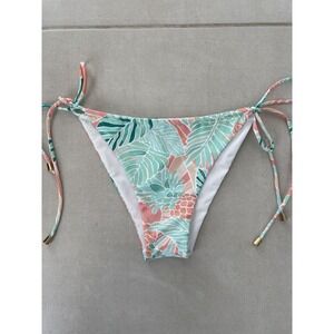 Kenny Flowers Swim String Bikini Bottom Hawaiian Floral Swimwear
